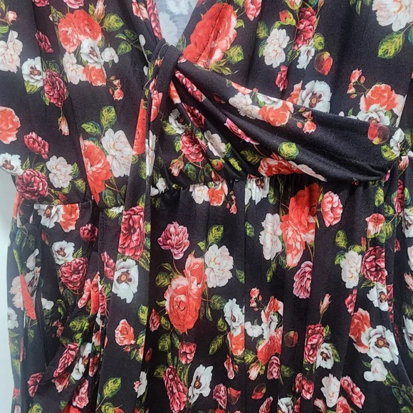 EUC Pink Clove Floral Jumpsuit Size US 20 - Picture 4 of 4